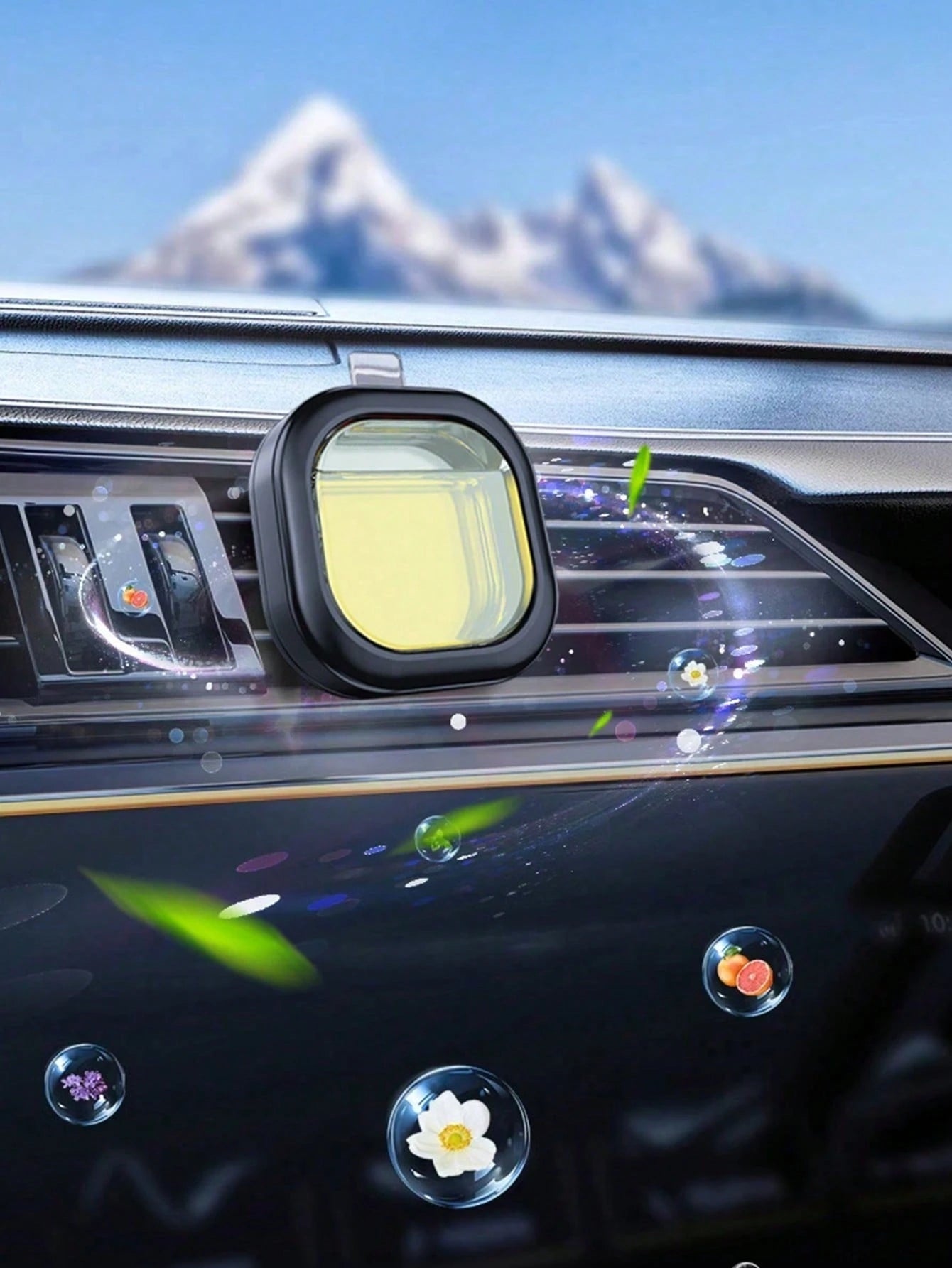 Car Air Freshener Solid Fragrance Refill Sheets- Lemon, Peach, Cologne, Lily Of The Valley, Jasmine, Osmanthus, Ocean And Lavender Scents, For A Refreshing And Pleasant Journey. Suitable For Car Air