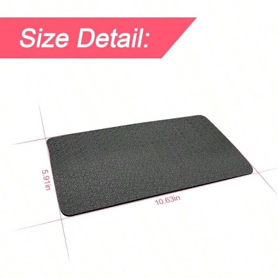 Car Dashboard Anti- Rubber Pad, 10.6x 5.9 Universal Non- Car Magic Dashboard Sticky Adhesive Phones Keys Electronic Devices And More Use BlackGrid