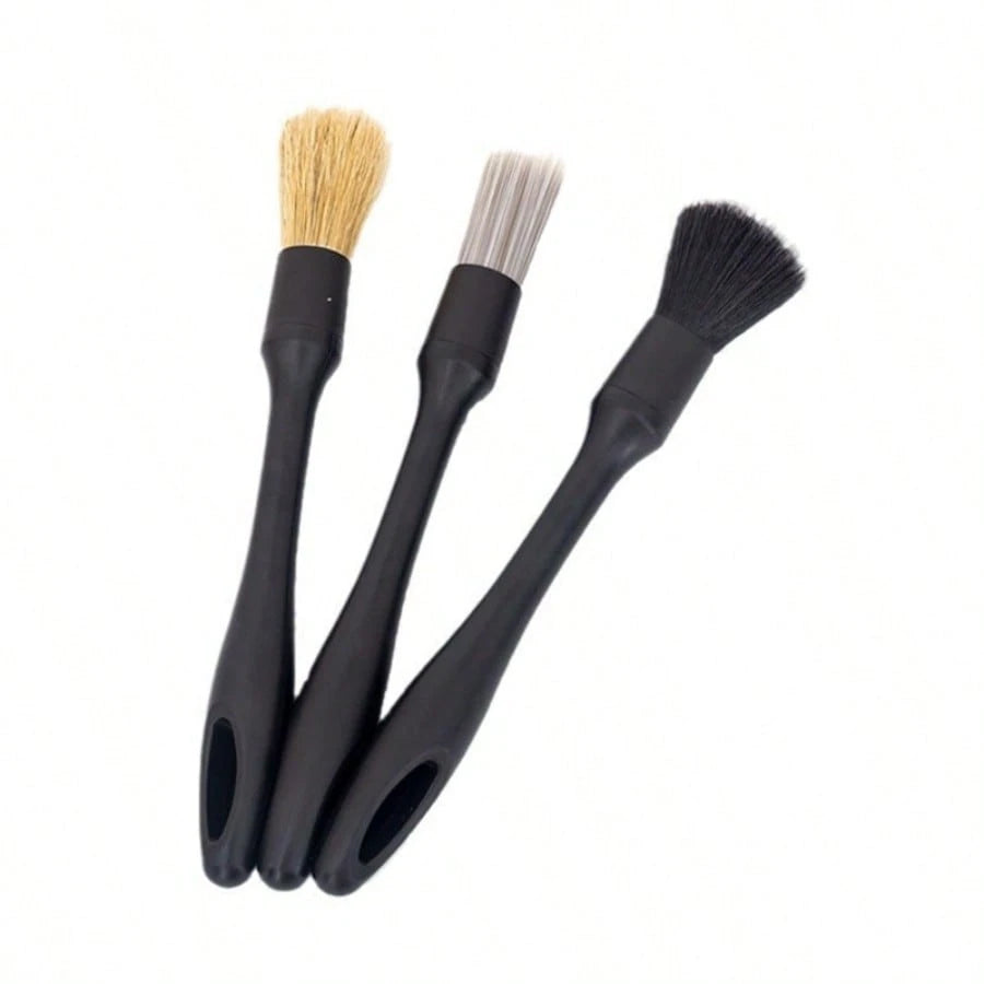 Car Detail Cleaning Brush Set, Car Interior Cleaning Brush, Multi-Purpose Car Detail Cleaning Brush, Soft Bristle Brush For Cleaning Car Details, Crevices, Emblems, Grilles And Wheels, Suitable For Cl