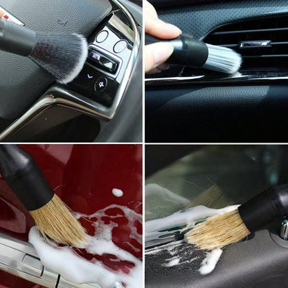 Car Detail Cleaning Brush Set, Car Interior Cleaning Brush, Multi-Purpose Car Detail Cleaning Brush, Soft Bristle Brush For Cleaning Car Details, Crevices, Emblems, Grilles And Wheels, Suitable For Cl