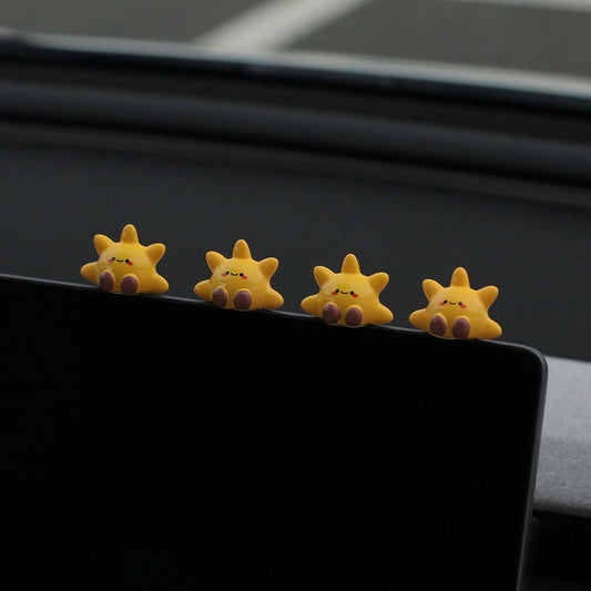 Car Interior Decor Small Sun Center Console Car Ornament Funny Decorative Healing Mood Figurine For Women