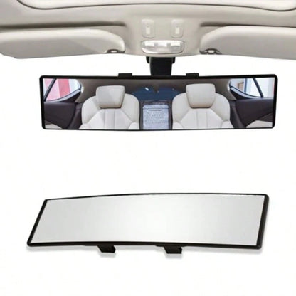 Car Interior Rear View Mirror Panoramic Rearview Mirror 300mm Convex Mirror Panoramic Wide Angle Convex Surface Mirror Wide Angle Backseat Passenger View Mirror For Truck Car SUVs
