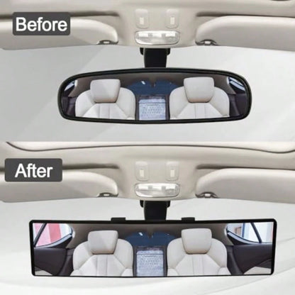 Car Interior Rear View Mirror Panoramic Rearview Mirror 300mm Convex Mirror Panoramic Wide Angle Convex Surface Mirror Wide Angle Backseat Passenger View Mirror For Truck Car SUVs