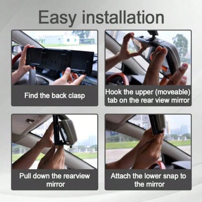 Car Interior Rear View Mirror Panoramic Rearview Mirror 300mm Convex Mirror Panoramic Wide Angle Convex Surface Mirror Wide Angle Backseat Passenger View Mirror For Truck Car SUVs