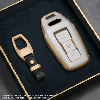 Car Key Cover Fob Case Shell For Audi A6 A6L A7 A8 A8L A3 E-Tron 55 Q7 Q8 C8 2025 2026 Accessories