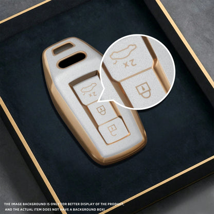 Car Key Cover Fob Case Shell For Audi A6 A6L A7 A8 A8L A3 E-Tron 55 Q7 Q8 C8 2025 2026 Accessories