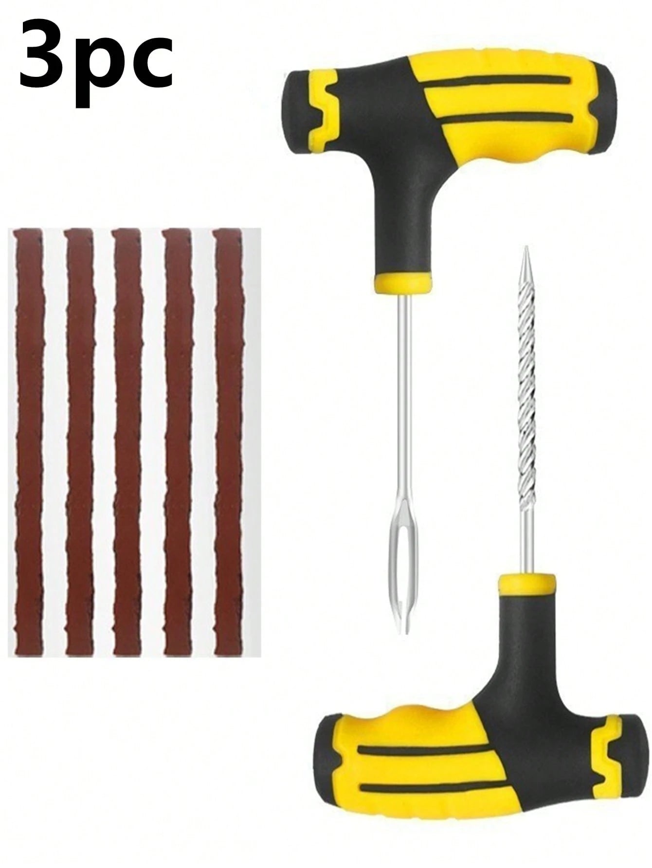 Car, Motorcycle And Electric Vehicle Tire Repair Kit- Tubeless Tire Patch, Quickly And Easily Fill Holes In Tubeless Tires, Tire Repair Tape Repair Tool