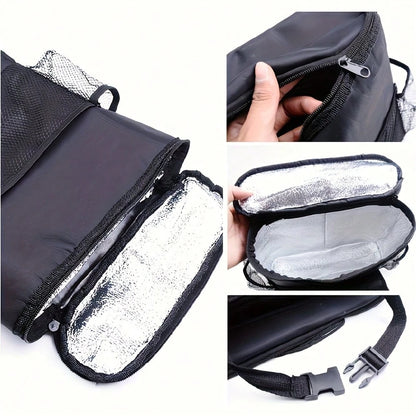 Car Organizer Back Seat, Waterproof Pu Leather Car Seat Storage Bag Foldable Universal Hanging Car Seat Back Organizer For Kids & Adults With Cup Holders Car Travel Accessories