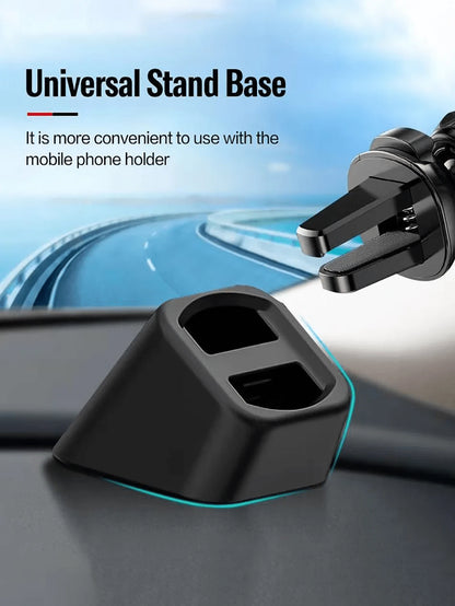 Car Phone Holder Base- Universal Holder Base Air Vent Clip Style Universal Phone Navigation Holder Base Adjustable Dashboard And Air Vent Clip Installation, L-Shaped Design, Suitable For Most Phone H