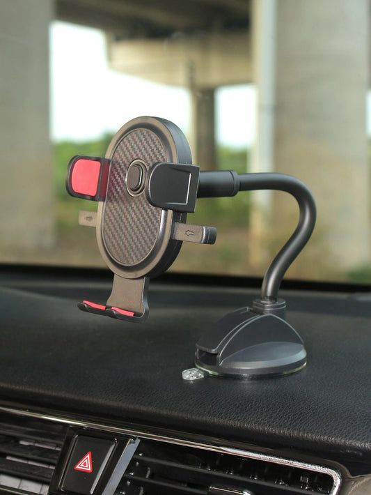 Car Phone Holder With Suction Cup For Windshield, Dashboard And Central Console, Adjustable In Multiple Angles
