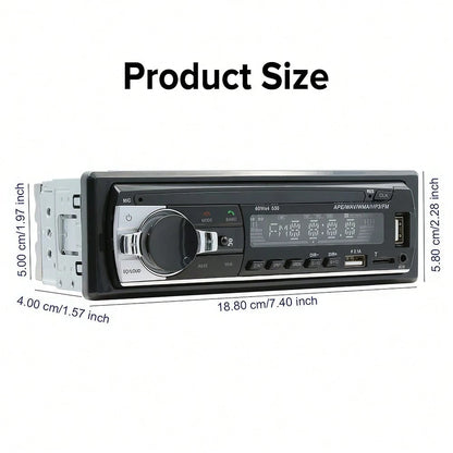 Car Radio Wireless Single DIN Car Stereo Audio, Car Audio With Handsfree And App Control,Supports FM/ MP3/SD/AUX/Dua USB/EQ/Quick Charge/Voice Control/Use Mobile APP To Locate And Find The Car