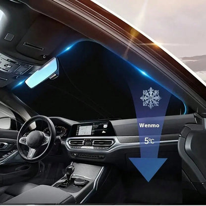 Car Windshield Sunshade, Summer Heat Insulation Sunshade, Foldable Front Window Sunshade, UV Protection, Interior Cooling, Suitable For Most Vehicles