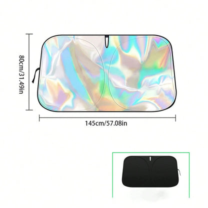 Car Windshield Sunshade, Summer Heat Insulation Sunshade, Foldable Front Window Sunshade, UV Protection, Interior Cooling, Suitable For Most Vehicles