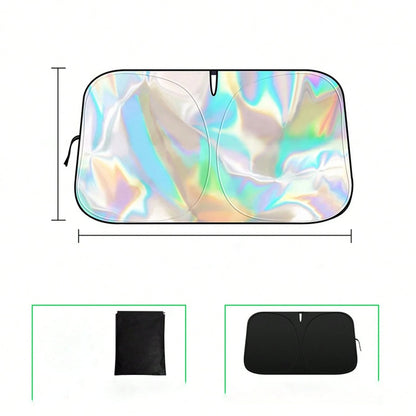 Car Windshield Sunshade, Summer Heat Insulation Sunshade, Foldable Front Window Sunshade, UV Protection, Interior Cooling, Suitable For Most Vehicles