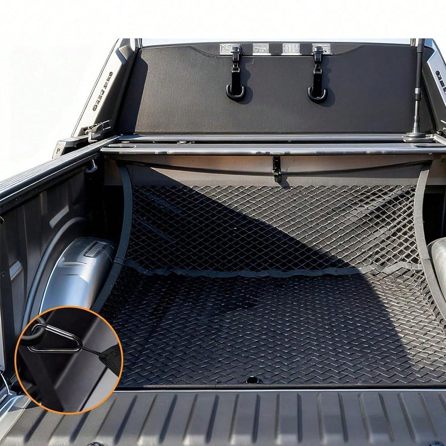 Cargo Box Net Bag For Pickups, Truck Cargo Net Storage Box With Highly Elastic Truck Cargo Net, Suitable For Camping, Travel Luggage, Compatible With Trailers, Can Fix Luggage And Loose Items
