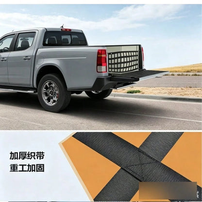 Cargo Net For Pickup Truck, Tailgate Net & Trunk Divider Net, Heavy Duty Elastic Cargo Organizer For Securing Interior Luggage, Universal Fit Truck Bed Storage Net, 1PC Durable Nylon Cargo Restraint N