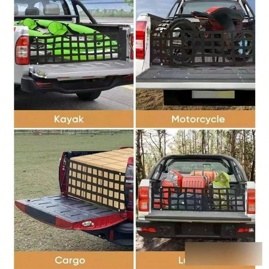 Cargo Net For Pickup Truck, Tailgate Net & Trunk Divider Net, Heavy Duty Elastic Cargo Organizer For Securing Interior Luggage, Universal Fit Truck Bed Storage Net, 1PC Durable Nylon Cargo Restraint N
