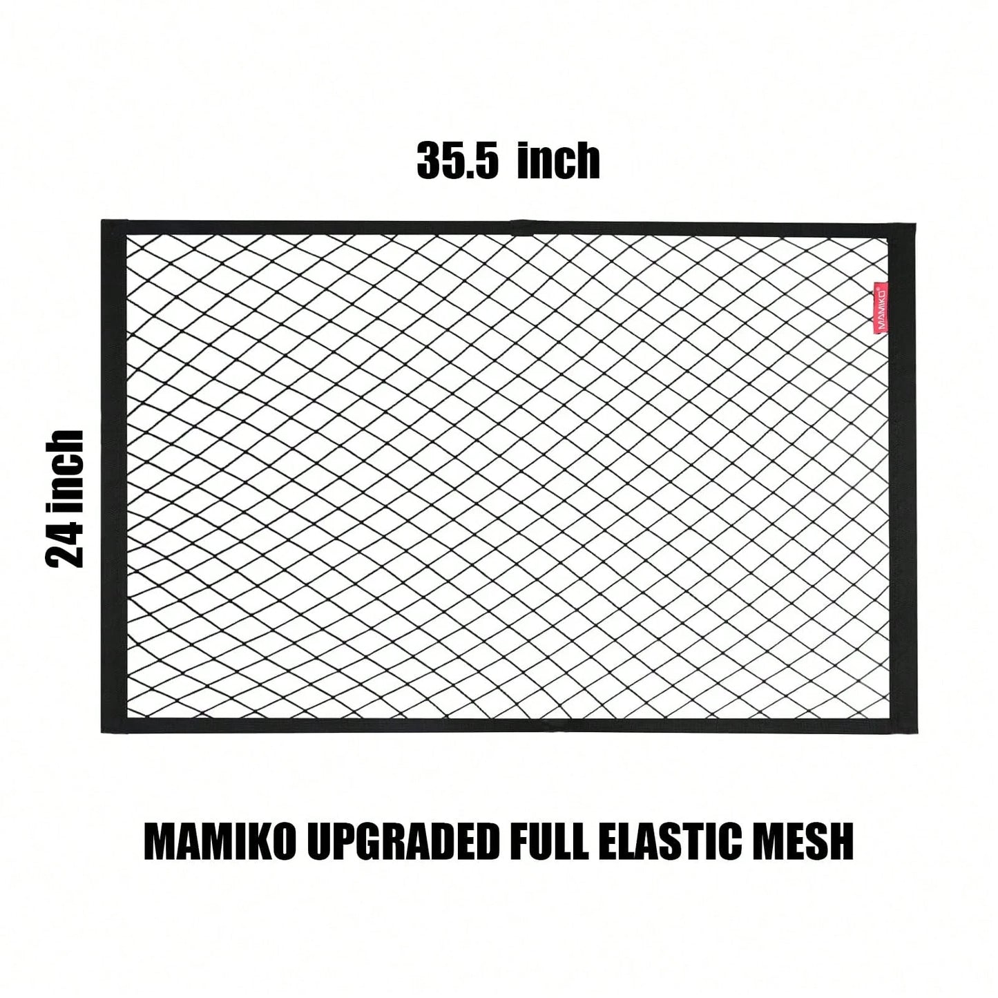 Cargo Net For Utility Folding Wagon, Garden Cart, Folding Trolley Cart, Beach Cart, Made Of Heavy-Duty Elastic Nylon Net 24"X35.5"To 47"*71"