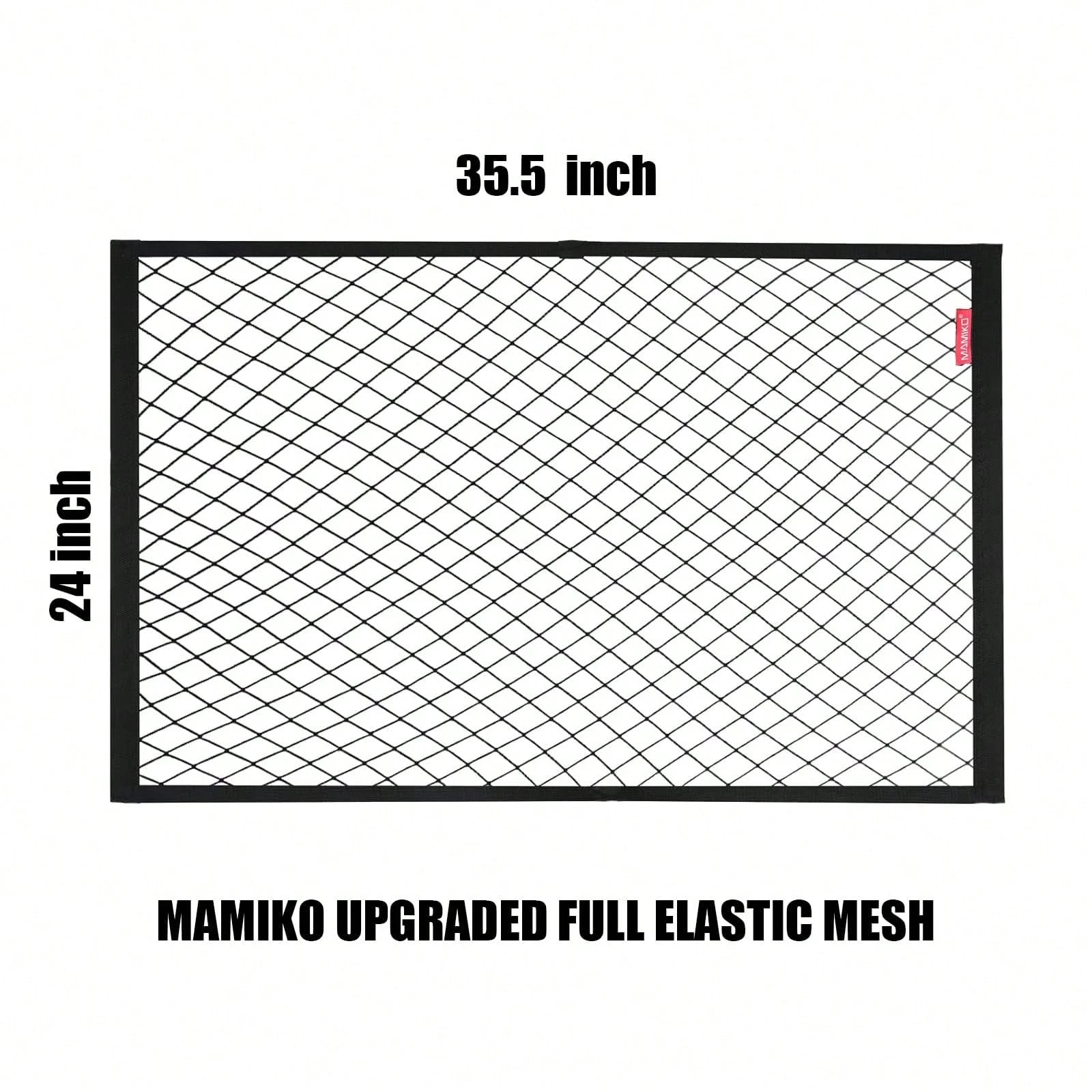 Cargo Net For Utility Folding Wagon, Garden Cart, Folding Trolley Cart, Beach Cart, Made Of Heavy-Duty Elastic Nylon Net 24"X35.5"To 47"*71"