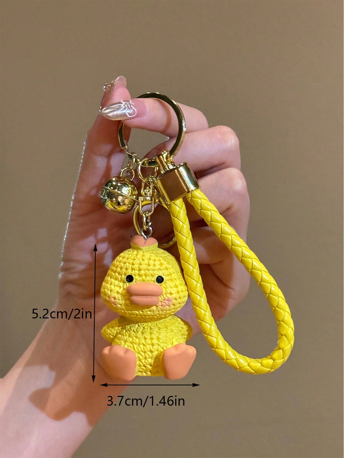 Cartoon Creative Resin & Knit Thread Teddy Bear Fashionable Mini Backpack Pendant Bag Accessories Accessories Decor For Teen Girls Women College Students Rookies & White-Collar Workers Present Car Acc