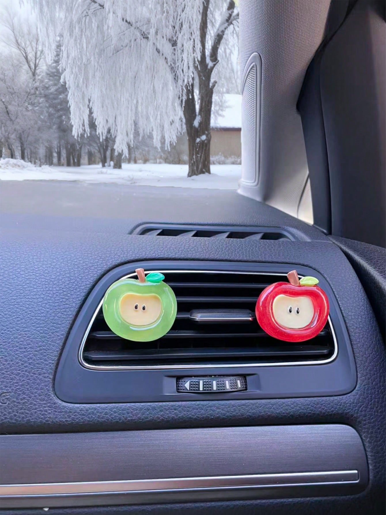 Cartoon Fruit Car Air Freshener Clip, Creative Apple Shaped Car Air Vent Fragrance Clip, Car Accessories Decoration