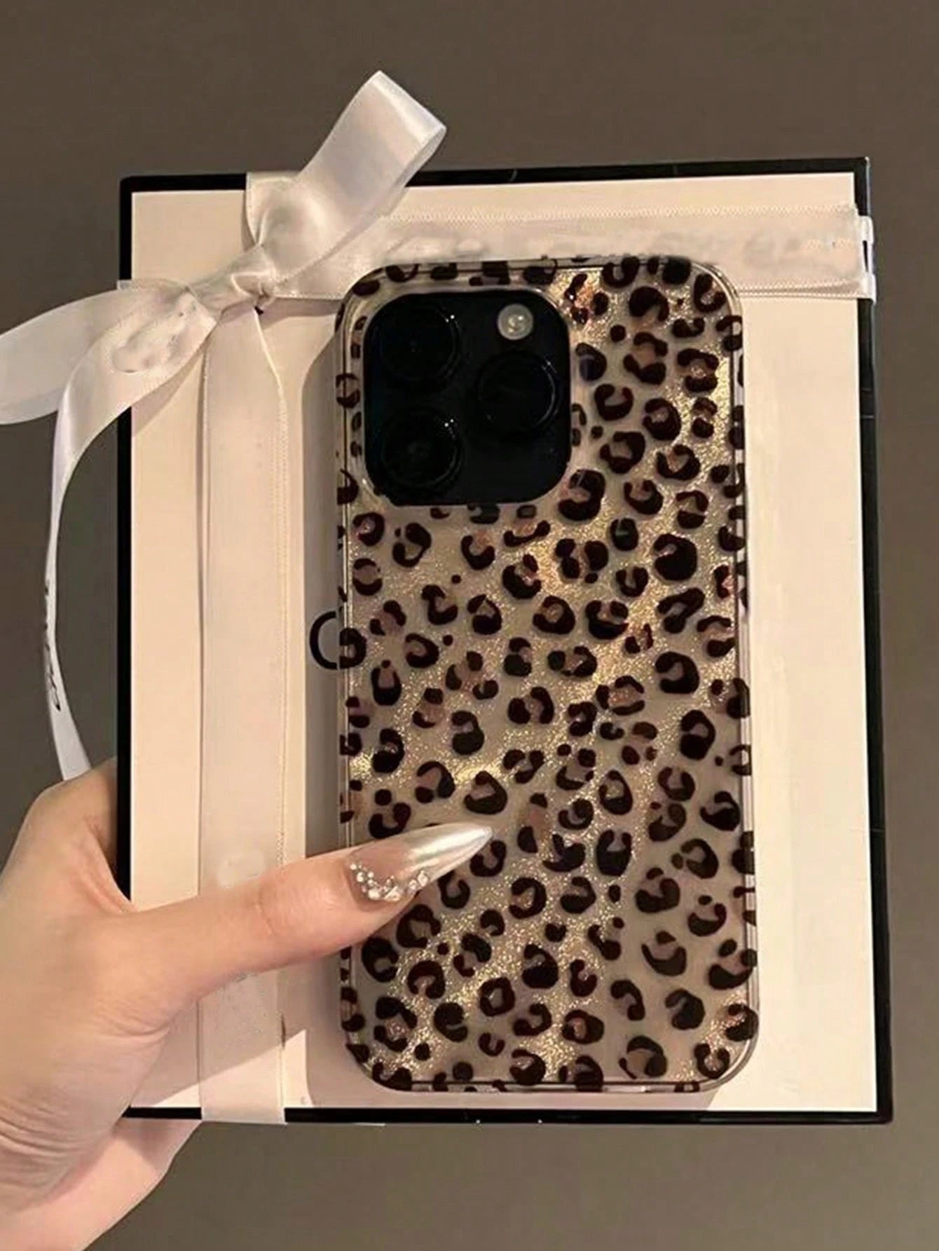 Cheetah Print, Leopard Print Korean Style Cute Leopard Phone Case, Suitable For IPhone 16/15/14/13/12 Pro Max/11, Fashionable Animal Pattern Soft Shockproof Back Cover