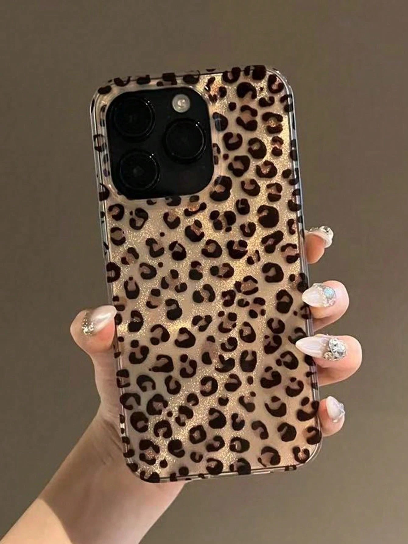 Cheetah Print, Leopard Print Korean Style Cute Leopard Phone Case, Suitable For IPhone 16/15/14/13/12 Pro Max/11, Fashionable Animal Pattern Soft Shockproof Back Cover