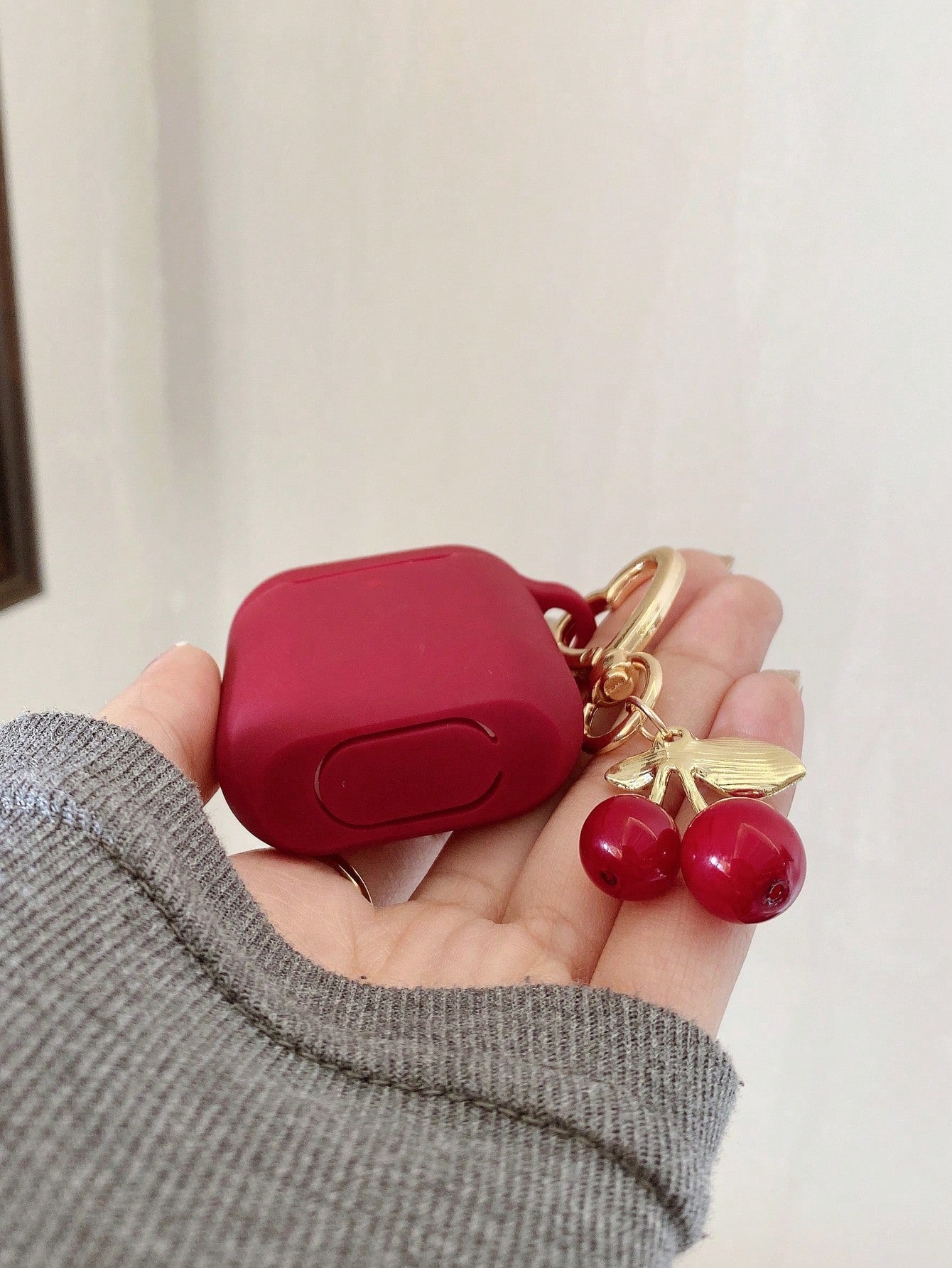 Cherry Bow Earphone Case Compatible With IPhone Earphones 1/2 Gen, New Wireless Earphone Protective Case For 3/Pro/Pro2, Boyfriend/Girlfriend Gift