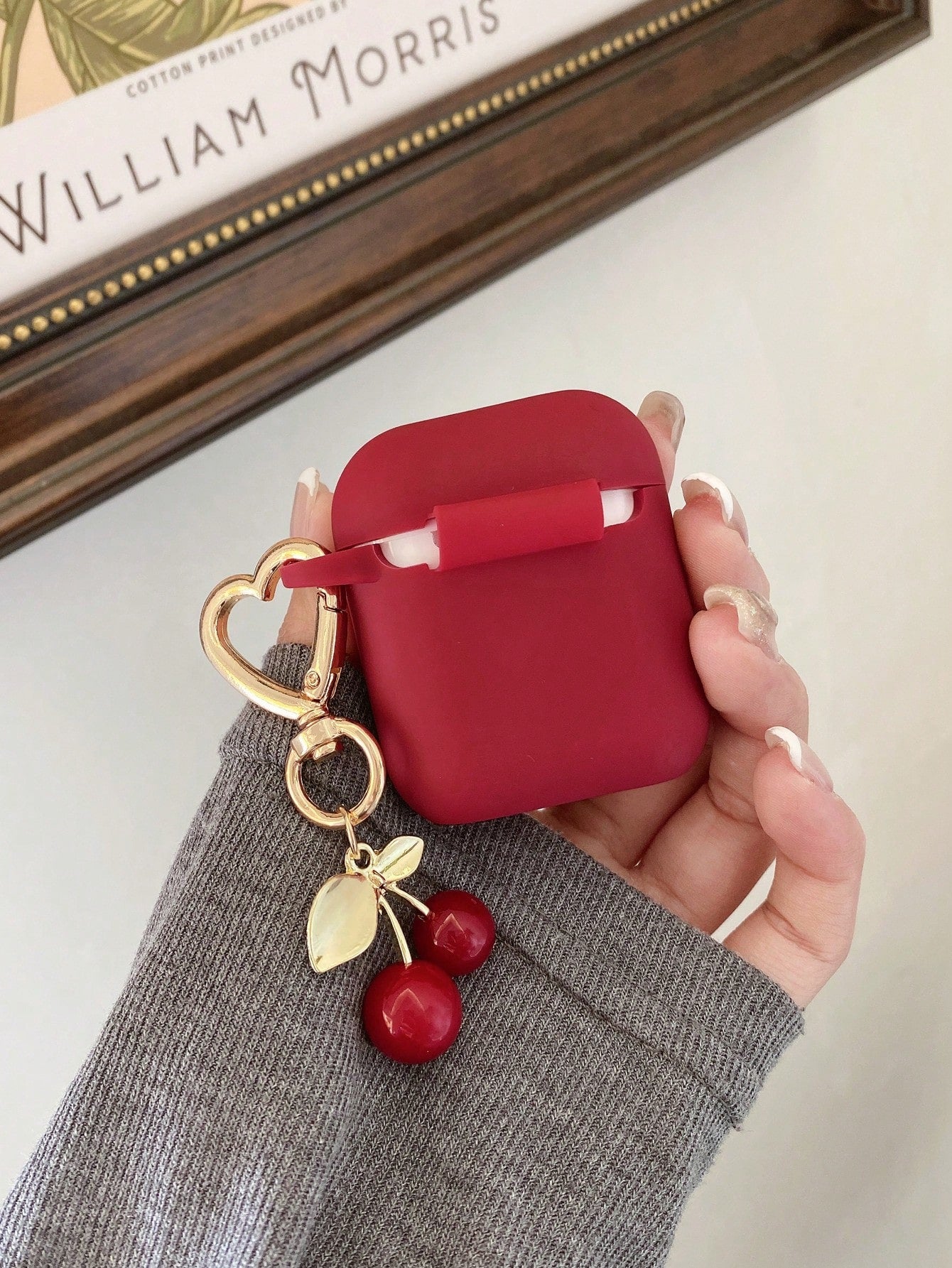 Cherry Bow Earphone Case Compatible With IPhone Earphones 1/2 Gen, New Wireless Earphone Protective Case For 3/Pro/Pro2, Boyfriend/Girlfriend Gift