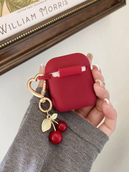 Cherry Bow Earphone Case Compatible With IPhone Earphones 1/2 Gen, New Wireless Earphone Protective Case For 3/Pro/Pro2, Boyfriend/Girlfriend Gift