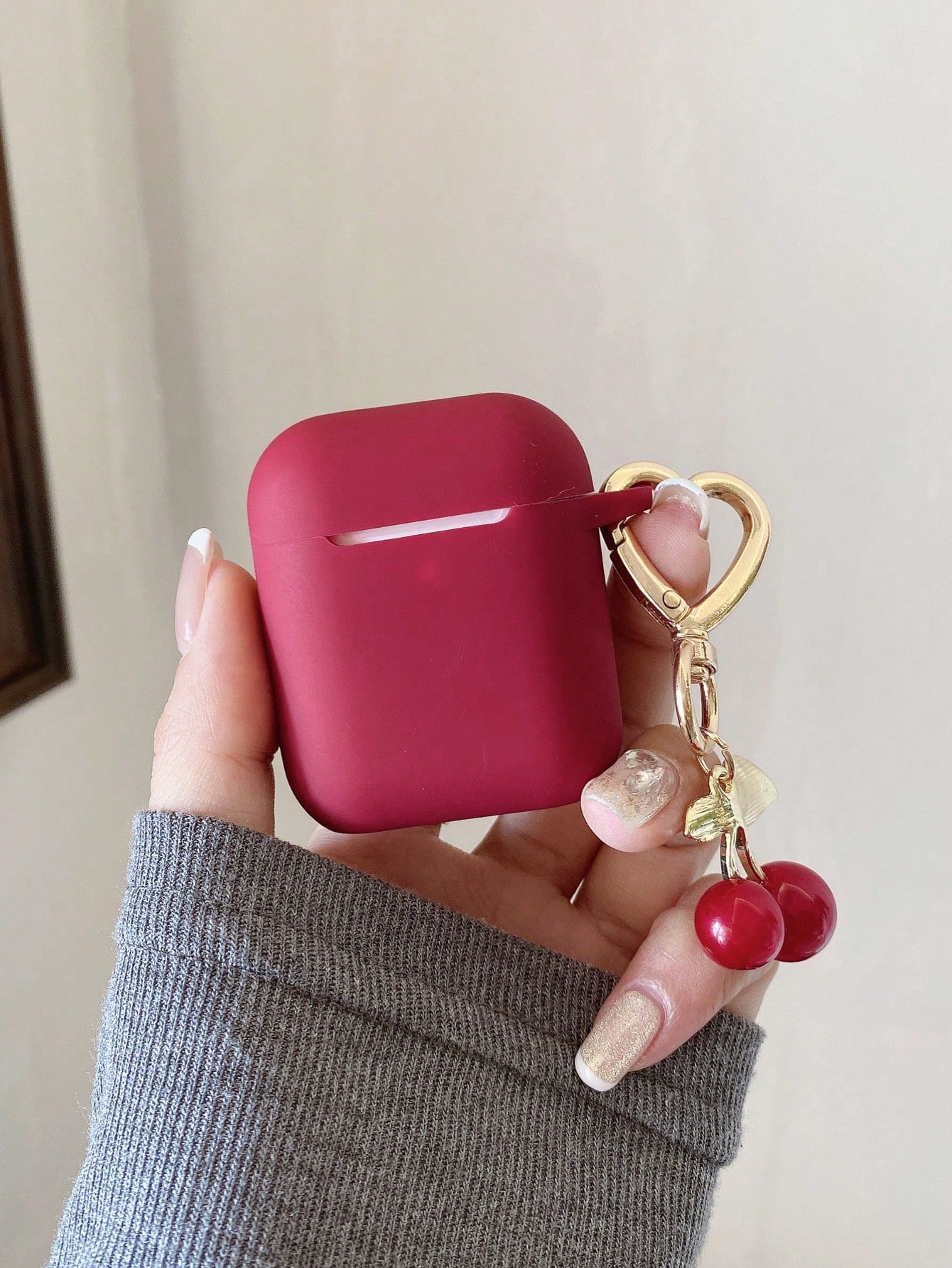 Cherry Bow Earphone Case Compatible With IPhone Earphones 1/2 Gen, New Wireless Earphone Protective Case For 3/Pro/Pro2, Boyfriend/Girlfriend Gift