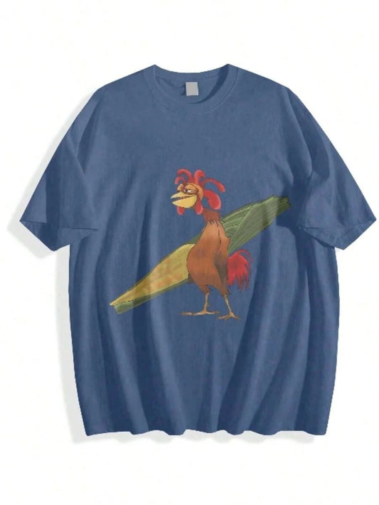 Chicken Joe Shirt, Beach Surf Unisex T-Shirt Back Printed Cotton Casual Classic, Gift For Her, Gift For Him, Gift For Friend Menswear Top
