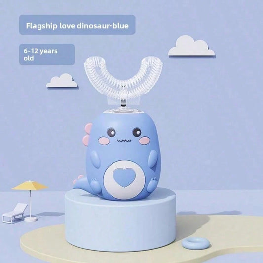 Children's Electric Toothbrush U-Shaped Electric U-Shaped Baby Silent Toothbrush Over 2-6-12 Years Old Brushing Artifact
