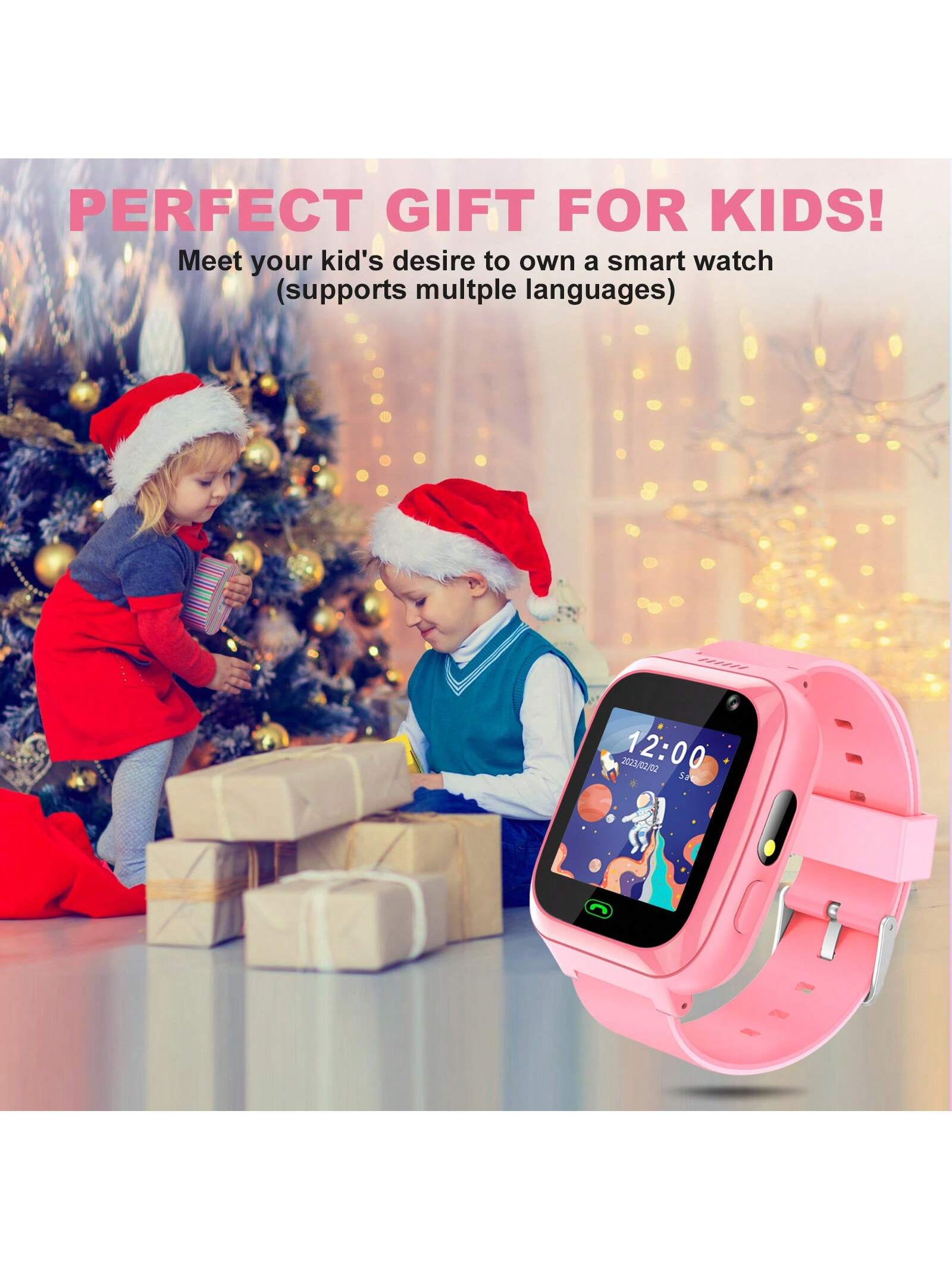 Children's Smartwatch- Call,Camera,Video Recorder,Flashlight,Music Player,8 Game Kids Smart Watch- Great Gift For Kids Boys Girls Birthday Christmas