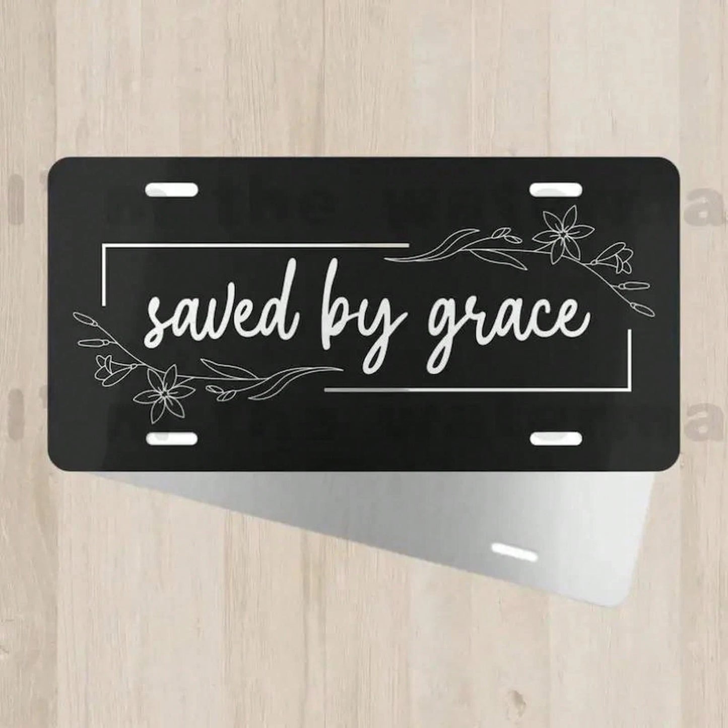 Christian License Plate, Car Accessories, License Plate Sticker, Religious License Plate, Religious Gift, Front License Plate- 6x12inch Polished Aluminum Standard Plate, 2D Flat Surface, Easy To Inst