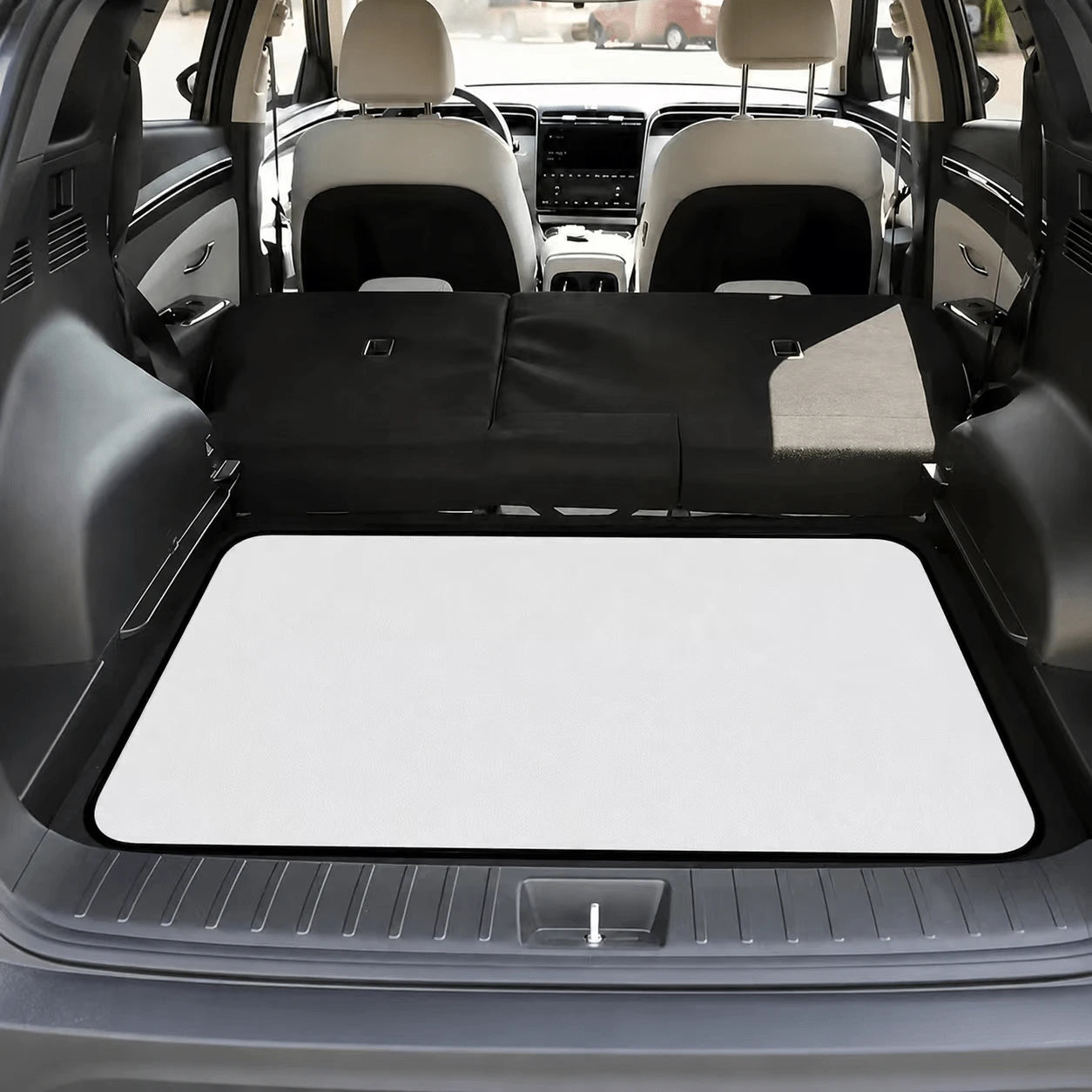 CKnight [Car Acessesories Trunk Mat]Cartoon Cow Print Trunk Mat Cute Design Easy To Clean Suv Trunk Liner Protects Interior Stylish And Practical Clean Fits Models