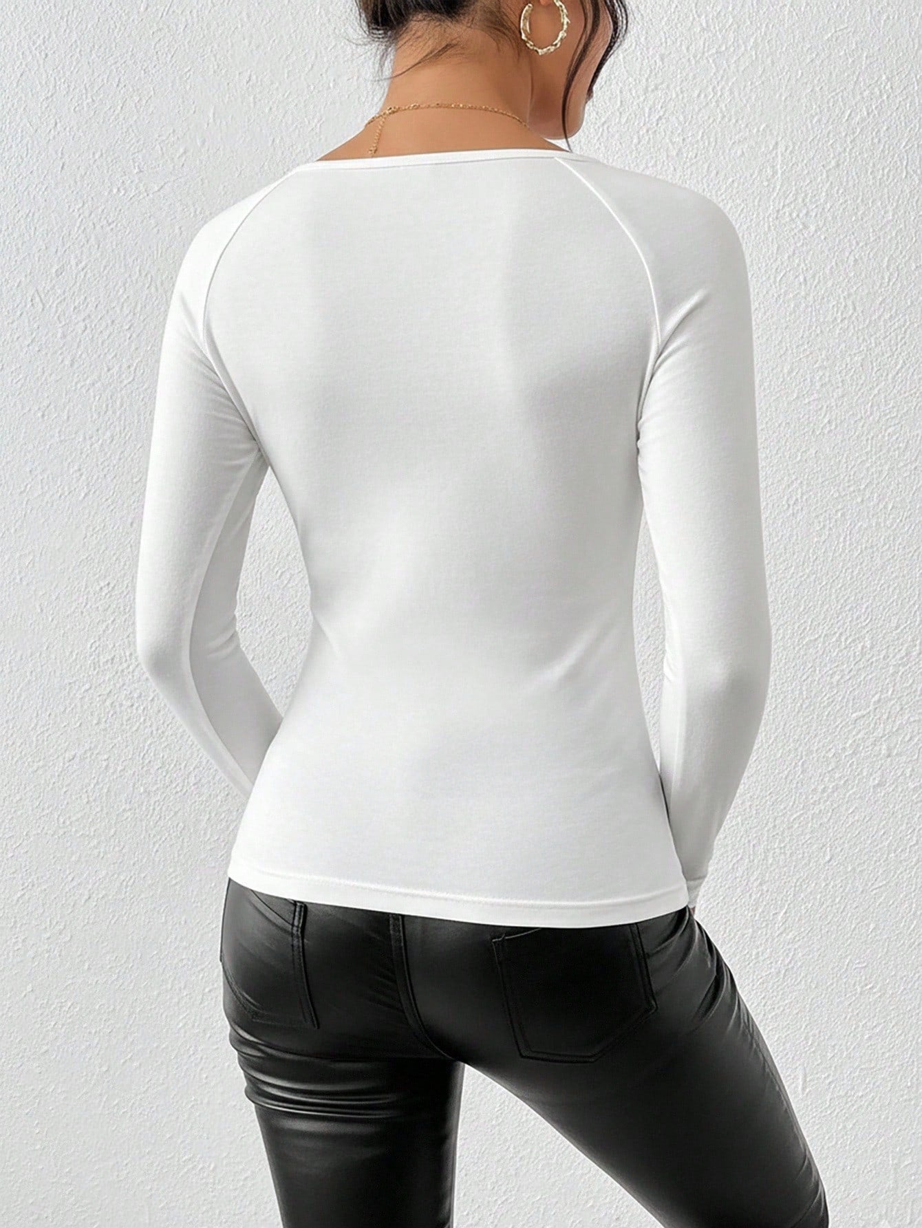 Clasi Contrast Mesh Slim Fit Tee Fall Cloth For Women