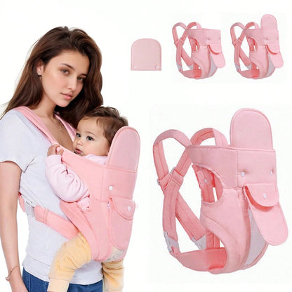 CN. 1PC Baby Carrier Grey/Pink/Black Newborn To Toddler(7-30lbs), Baby Christmas Gift,Toddler Carrier With Adjustable Shoulder Strap, Baby Holder Carrier