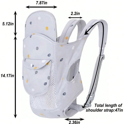 CN. 1PC Baby Carrier Grey/Pink/Black Newborn To Toddler(7-30lbs), Baby Christmas Gift,Toddler Carrier With Adjustable Shoulder Strap, Baby Holder Carrier
