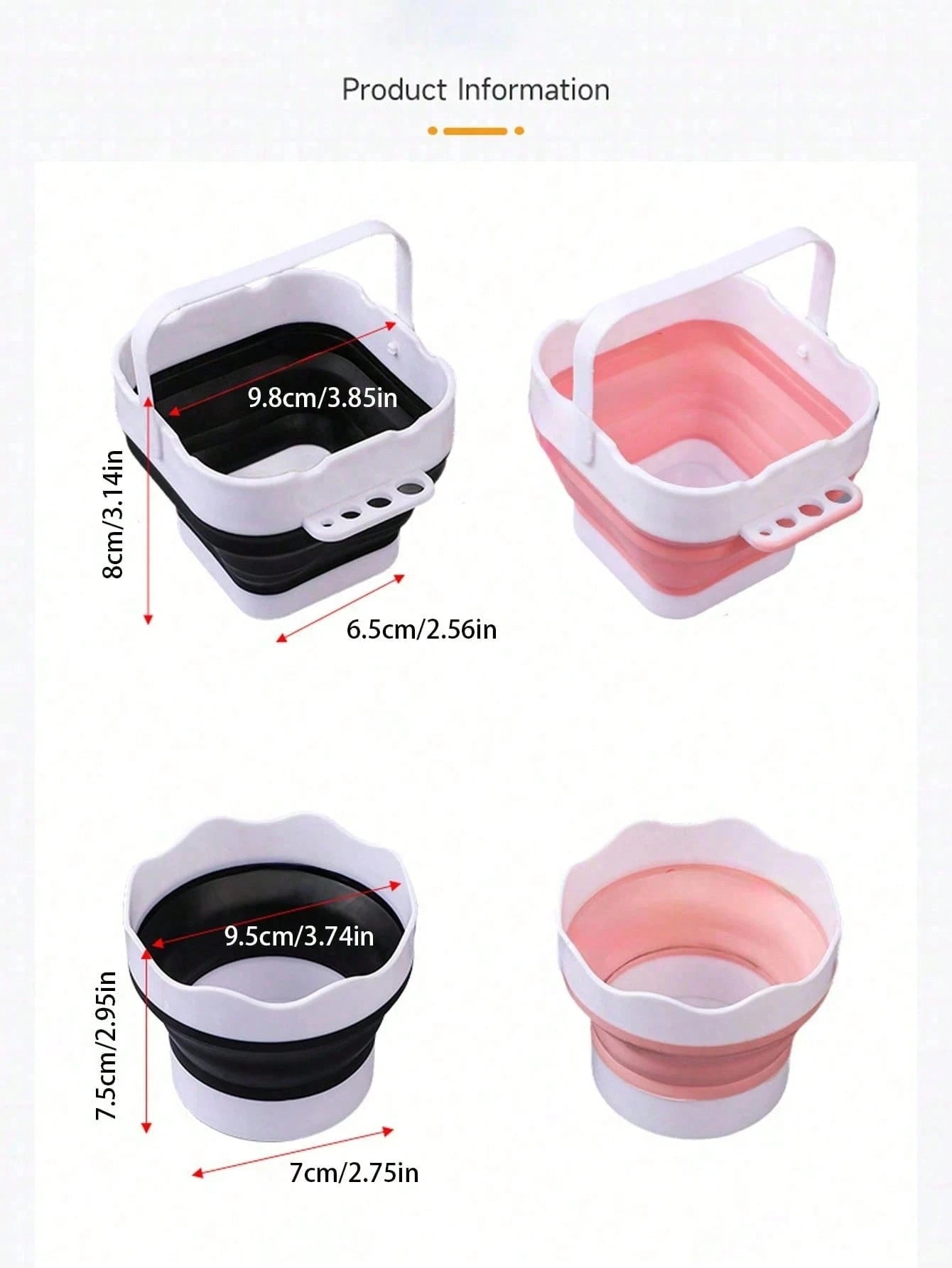 Collapsible Silicone Brush Cleaner Cup Foldable Paint Brush Washer Portable Water Basin For Acrylic Oil Watercolor Painting Artist Travel Studio Art Supplies
