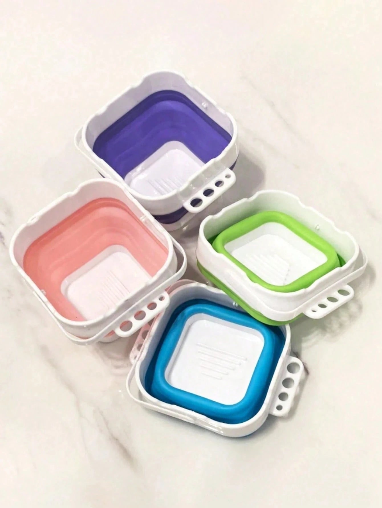 Collapsible Silicone Brush Cleaner Cup Foldable Paint Brush Washer Portable Water Basin For Acrylic Oil Watercolor Painting Artist Travel Studio Art Supplies