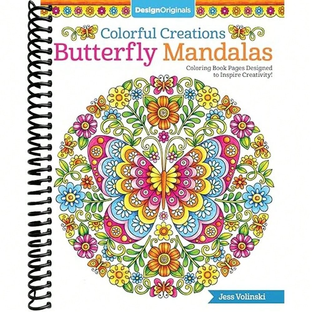 Colorful Creations Butterfly Mandalas: Coloring Book Pages Designed To Inspire Creativity! (Design Originals) 32 Gorgeous Designs & Tips