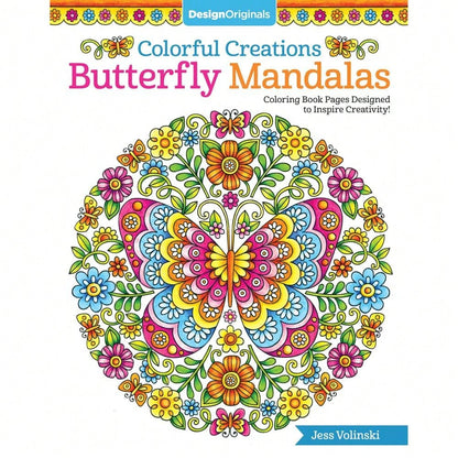 Colorful Creations Butterfly Mandalas: Coloring Book Pages Designed To Inspire Creativity! (Design Originals) 32 Gorgeous Designs & Tips