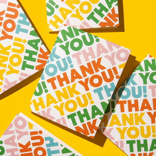 Colorful Thank You Card – Bold Gratitude Card