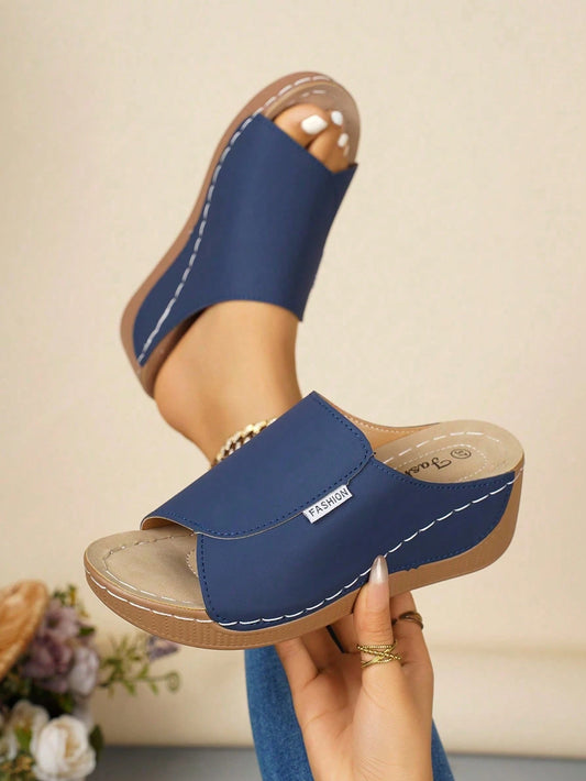Comfortable Platform Slides For Women - Soft House Slippers Indoor Outdoor,Breathable Minimalist Slippers - Cozy Cloud Slides For Home Relax,Easy On Off Slide Sandals - Cushioned Arch Support Slippers