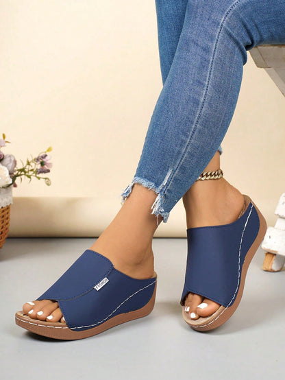Comfortable Platform Slides For Women - Soft House Slippers Indoor Outdoor,Breathable Minimalist Slippers - Cozy Cloud Slides For Home Relax,Easy On Off Slide Sandals - Cushioned Arch Support Slippers