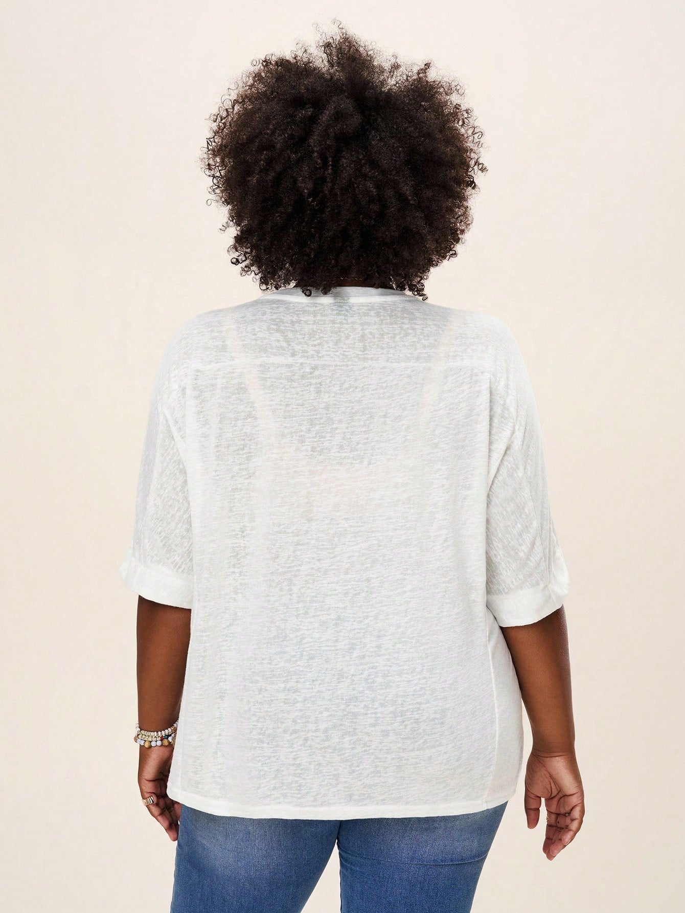 Comfylo Casual Loose Fit Basic Short Sleeve Plus Size T-Shirt, Summer