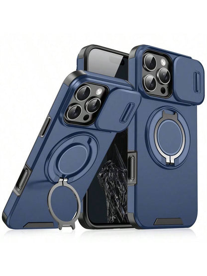 Compatible With IPhone 17 Pro Max 16E 16 15 14 13 12 11 Pro Max Phone Case, Anti-Drop Armor Sliding Cover Protective Case, Compatible With IPhone 16 Pro Max 16 Pro 16 Plus 17 Pro 17 Air 13 Pro Max, Ga