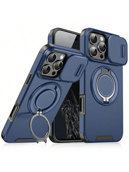 Compatible With IPhone 17 Pro Max 16E 16 15 14 13 12 11 Pro Max Phone Case, Anti-Drop Armor Sliding Cover Protective Case, Compatible With IPhone 16 Pro Max 16 Pro 16 Plus 17 Pro 17 Air 13 Pro Max, Ga