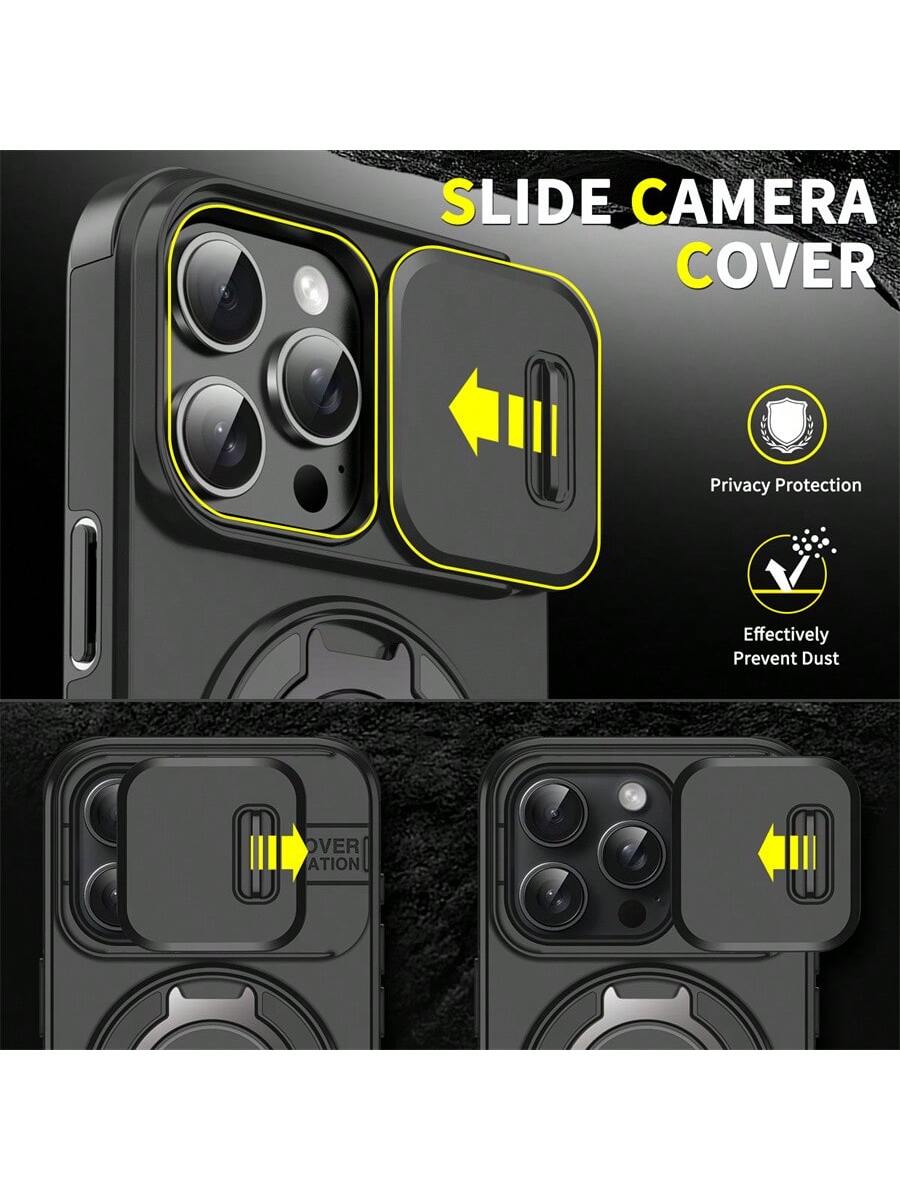 Compatible With IPhone 17 Pro Max 16E 16 15 14 13 12 11 Pro Max Phone Case, Anti-Drop Armor Sliding Cover Protective Case, Compatible With IPhone 16 Pro Max 16 Pro 16 Plus 17 Pro 17 Air 13 Pro Max, Ga